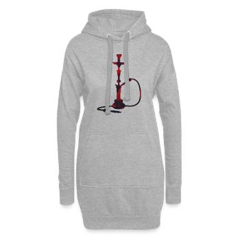 Shisha T-Shirt - Hoodie-Kleid - Grau meliert - Vorne