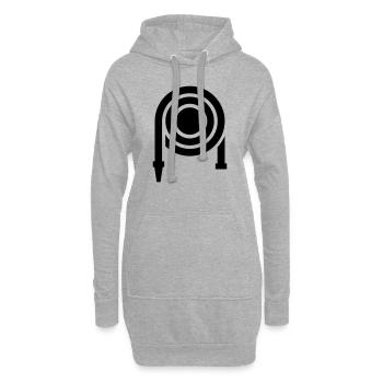 Feuerwehr - Hoodie-Kleid - Grau meliert - Vorne