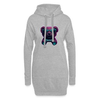 GAMING DESING I GAMER I ZOCKER - Hoodie-Kleid - Grau meliert - Vorne