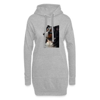 Dog - Hoodie-Kleid - Grau meliert - Vorne