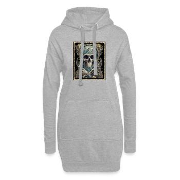 Geist der Berge Wandern Mysteriös Unheimlich - Hoodie-Kleid - Grau meliert - Vorne