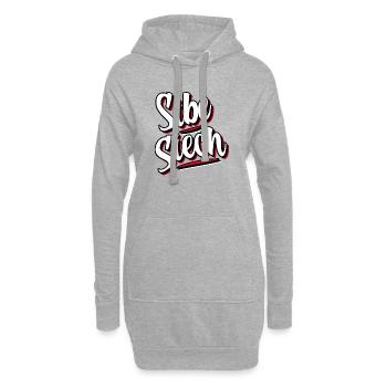 Sibe Siech Schweizerdeutsch Mundart - Hoodie-Kleid - Grau meliert - Vorne