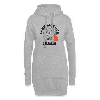 Boule Spruch Kugeln für Bouler Boccia Spiel - Hoodie-Kleid - Grau meliert - Vorne