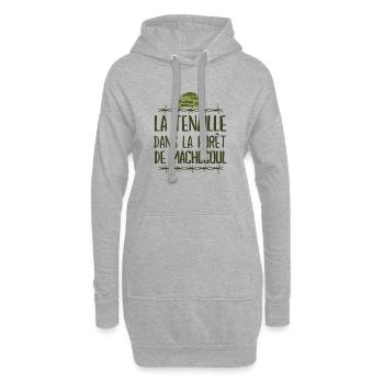 la septième compagnie, la 7ème compagnie - Sweat-shirt à capuche long Femme - gris chiné - Devant