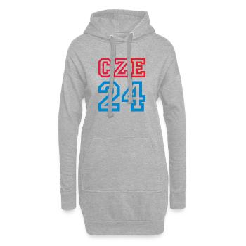 Czech Republic Tschechien - Hoodie-Kleid - Grau meliert - Vorne