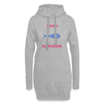 GELIEBTE. VIELEN DANK. DANKE HERRIN - Hoodie-Kleid - Grau meliert - Vorne
