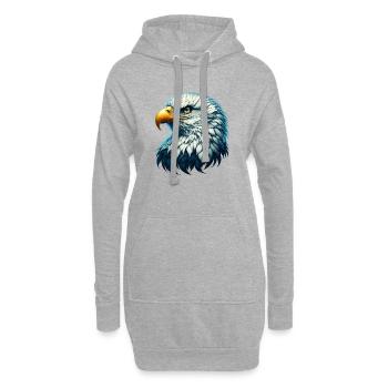 Aigle - Sweat-shirt à capuche long Femme - gris chiné - Devant