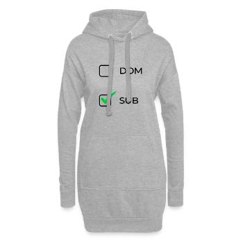 Choix sub - Sweat-shirt à capuche long Femme - gris chiné - Devant