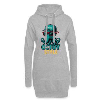Octoy Style Oktopus Retro Cap - Hoodie-Kleid - Grau meliert - Vorne