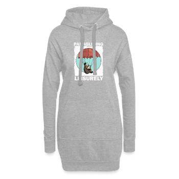 Paragliding Entspannung Design - Hoodie-Kleid - Grau meliert - Vorne