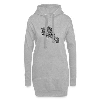 Landkarte von Armenia Mandala - Mount Ararat Yerevan Travel - Hoodie-Kleid - Grau meliert - Vorne