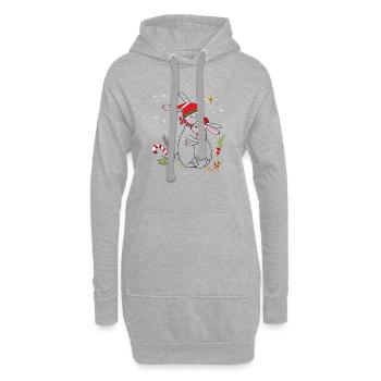 Advent - Hoodie Dress - heather grey - Front
