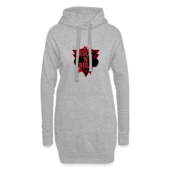 Rock´n´Roll - Hoodie-Kleid - Grau meliert - Vorne