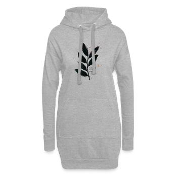 Protect Your Energy - Mindfulness Design - Hoodie Dress - heather grey - Front