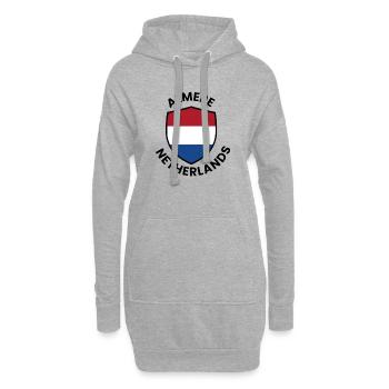 Almere Shield, Niederlande - Hoodie-Kleid - Grau meliert - Vorne