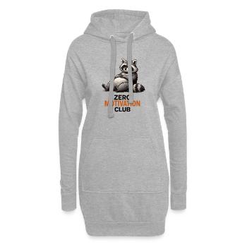 Club des ratons laveurs sans motivation - Sweat-shirt à capuche long Femme - gris chiné - Devant