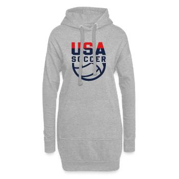 USA Soccer - Hoodie-Kleid - Grau meliert - Vorne