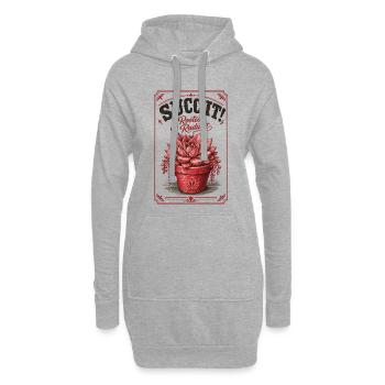 Jardinage urbain Succulentes enracinées Radiant - Sweat-shirt à capuche long Femme - gris chiné - Devant