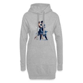 Tanzsport ist eine kreative Ausdrucksform - Hoodie-Kleid - Grau meliert - Vorne