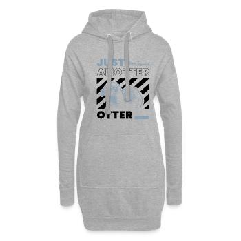 Anotter Otter Ironisches niedliches - Hoodie-Kleid - Grau meliert - Vorne