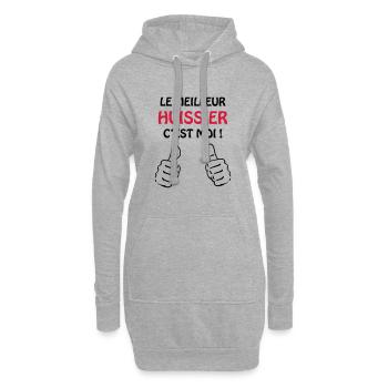 The best Huissier is me - Hoodie Dress - heather grey - Front