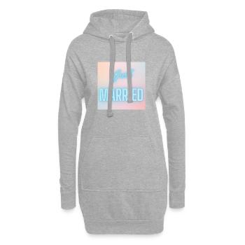 GERADE VERHEIRATET, LANG LEBE DIE MARIE,EVJF,VALENTINSTAG - Hoodie-Kleid - Grau meliert - Vorne
