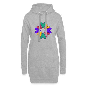 MAMA. MUTTERTAG. SCHÖNEN MUTTERTAG. ICH LIEBE DICH - Hoodie-Kleid - Grau meliert - Vorne