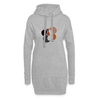 Dirt Downhill Downhiller BMX - Hoodie-Kleid - Grau meliert - Vorne