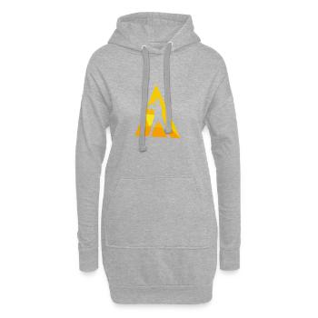 Baseball Baseball Bats Batting Fielding - Sweat-shirt à capuche long Femme - gris chiné - Devant