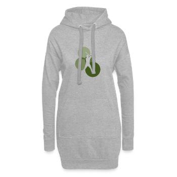 Arrêt-court Baserunner - Sweat-shirt à capuche long Femme - gris chiné - Devant