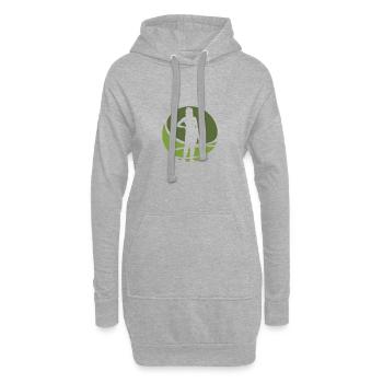 Skaten Skaten Skateboarder - Hoodie-Kleid - Grau meliert - Vorne