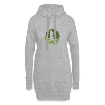 Baseballer Baseballer Baseballspieler - Hoodie-Kleid - Grau meliert - Vorne