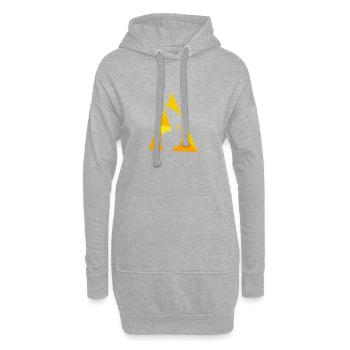 Mountainbiking Trail Trail - Hoodie-Kleid - Grau meliert - Vorne