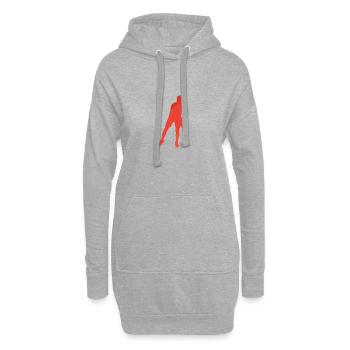 Hockey sur gazon Hockey en salle Hockey Hockey - Sweat-shirt à capuche long Femme - gris chiné - Devant