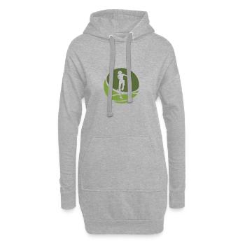 Skaten Skateboarder Skateboarder - Hoodie-Kleid - Grau meliert - Vorne