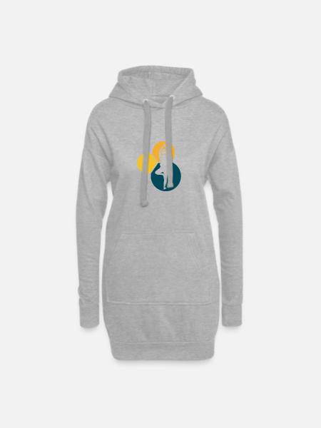 Pilates Pilates - Hoodie Dress - heather grey