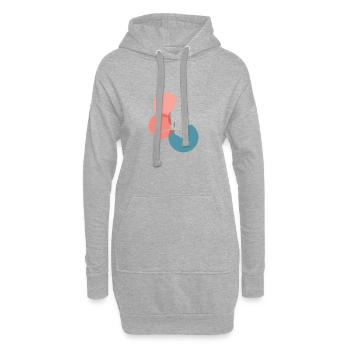 Hockey Hockey IceHockey - Hoodie-Kleid - Grau meliert - Vorne