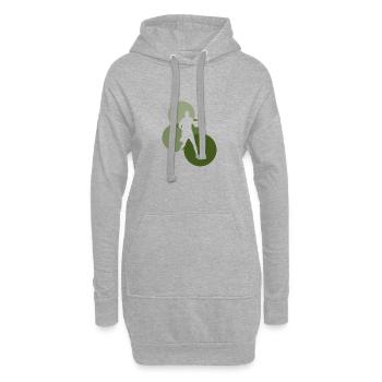 Hooping Basketball Dunk - Hoodie-Kleid - Grau meliert - Vorne