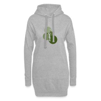 Volleyballer Volleyball College - Hoodie-Kleid - Grau meliert - Vorne