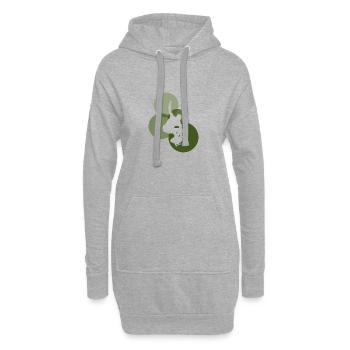 Ollie Ollie - Hoodie-Kleid - Grau meliert - Vorne