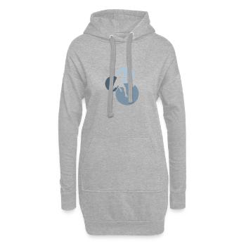 Basketball Hooping - Hoodie-Kleid - Grau meliert - Vorne