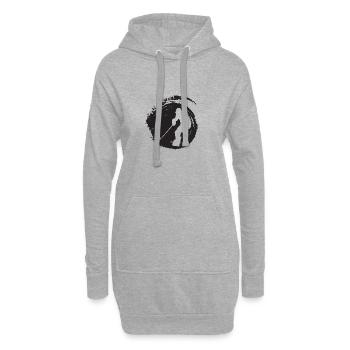 Bodycheck Hockey sur glace - Sweat-shirt à capuche long Femme - gris chiné - Devant
