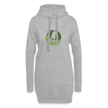 Hockey Hallenhockey Feldhockey - Hoodie-Kleid - Grau meliert - Vorne