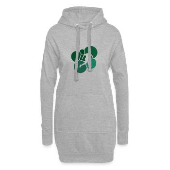 Ballon de plage Football Ballon de plage - Sweat-shirt à capuche long Femme - gris chiné - Devant