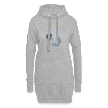 Big foot Big foot Lochness Lochness - Hoodie-Kleid - Grau meliert - Vorne