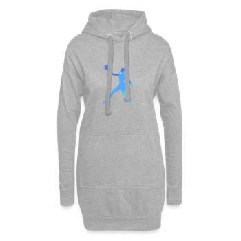 Tennis de plage Ballon de plage Tennis de plage - Sweat-shirt à capuche long Femme - gris chiné - Devant
