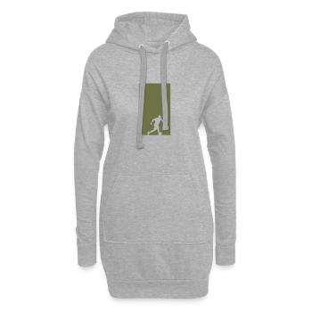 Joueur de Beach Soccer Beach Soccer - Sweat-shirt à capuche long Femme - gris chiné - Devant