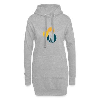 Beatboxer Streetmind Djing - Sweat-shirt à capuche long Femme - gris chiné - Devant