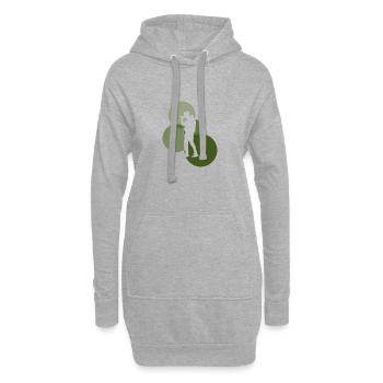 Beatboxer Beatboxer Djing - Hoodie-Kleid - Grau meliert - Vorne