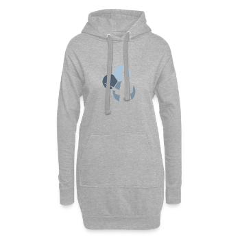Boule de billard Boule de billard Boule de billard Joueur de billard - Sweat-shirt à capuche long Femme - gris chiné - Devant